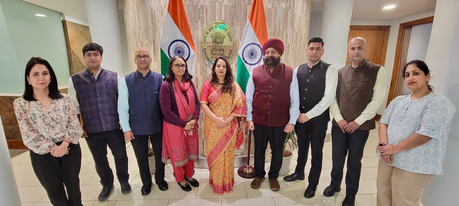 Ms Kiran Khatri assumes charge as the first Consul General of India in Belfast.