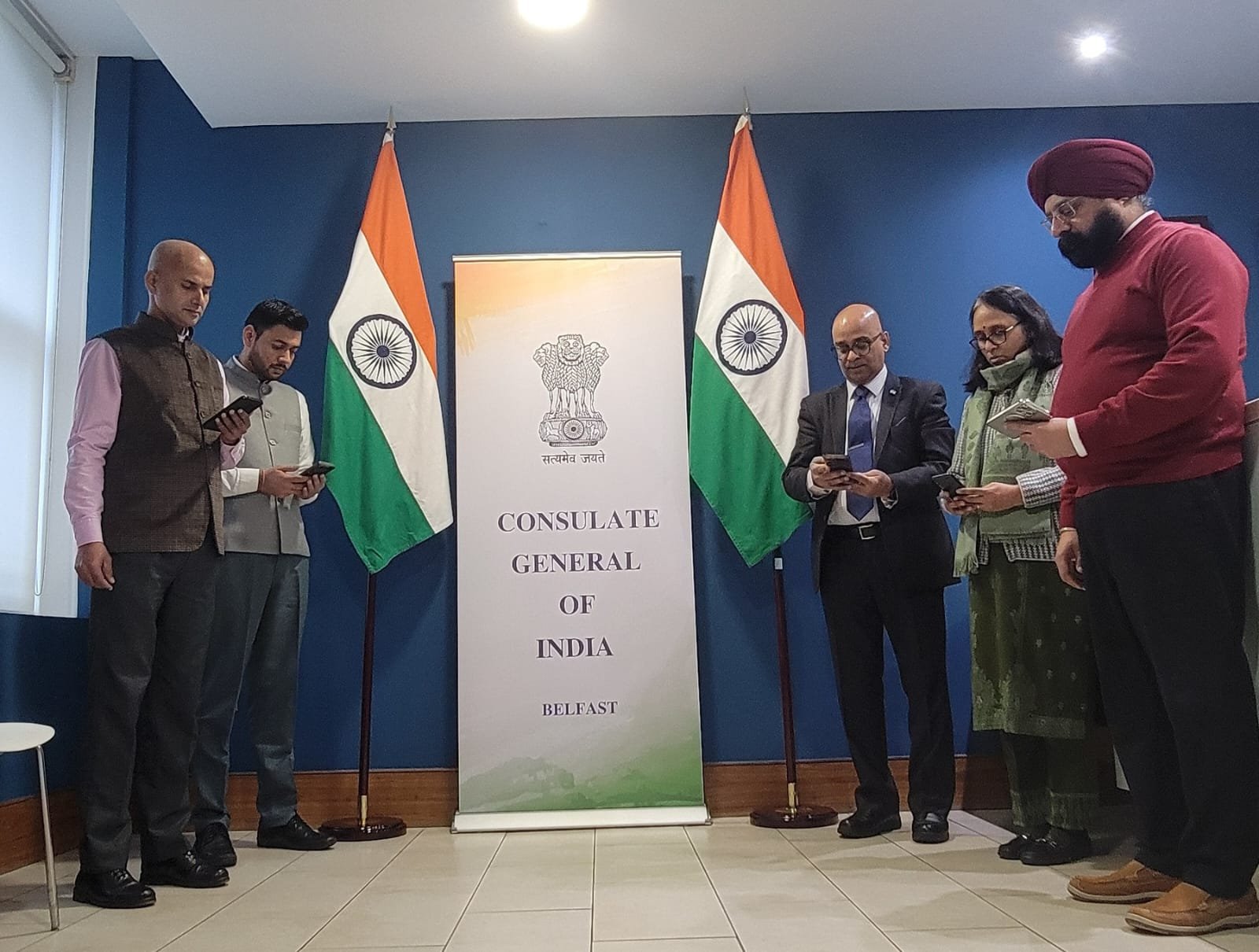 To mark the Constitution Day, Consulate officials together read the Preamble of the Constitution of India.