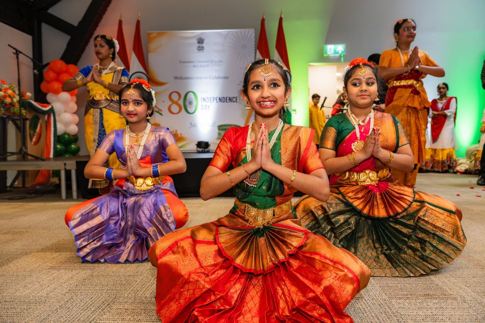 Celebrating the 80th Independence Day of India in Belfast