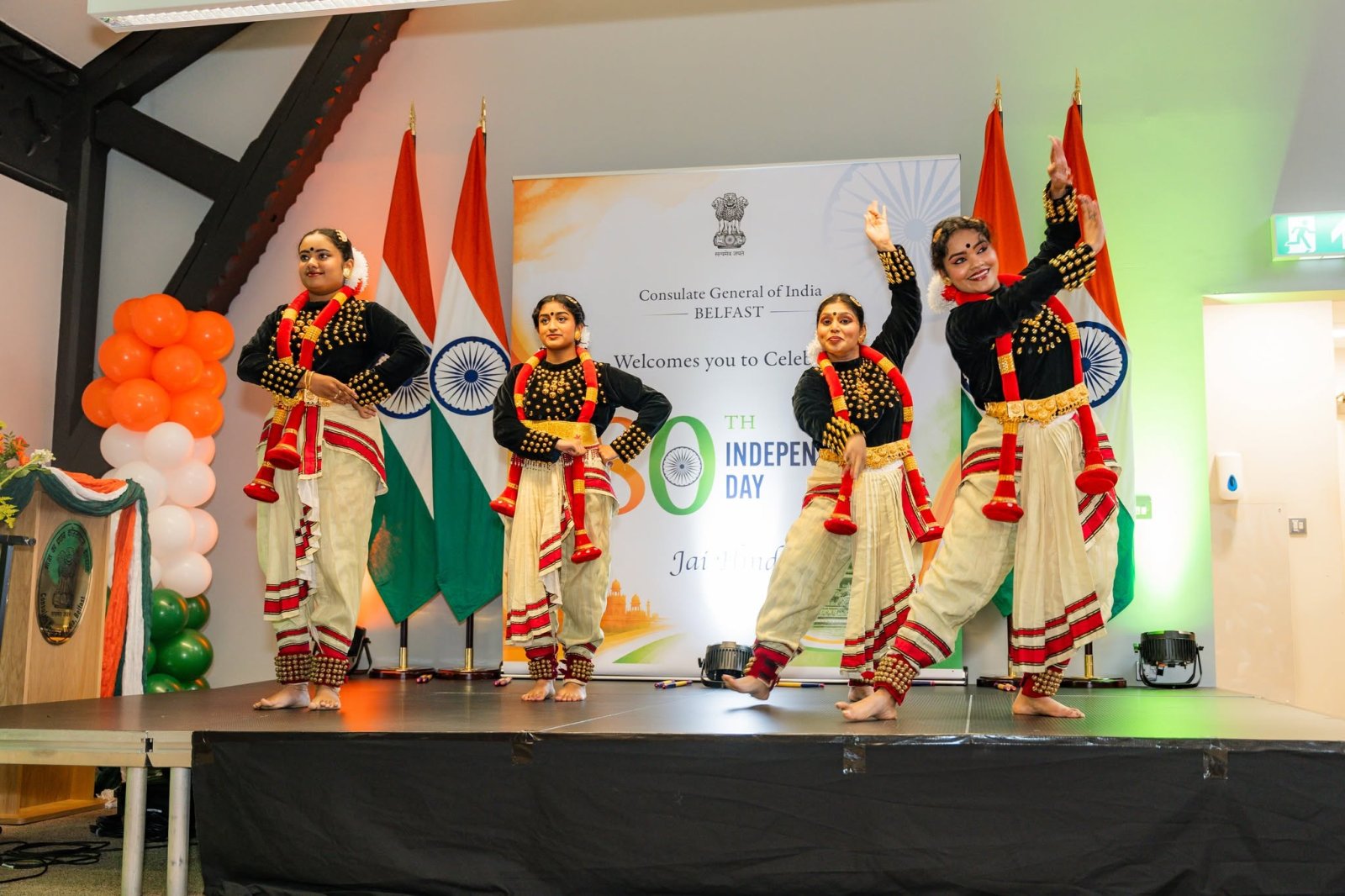 Celebrating the 80th Independence Day of India in Belfast