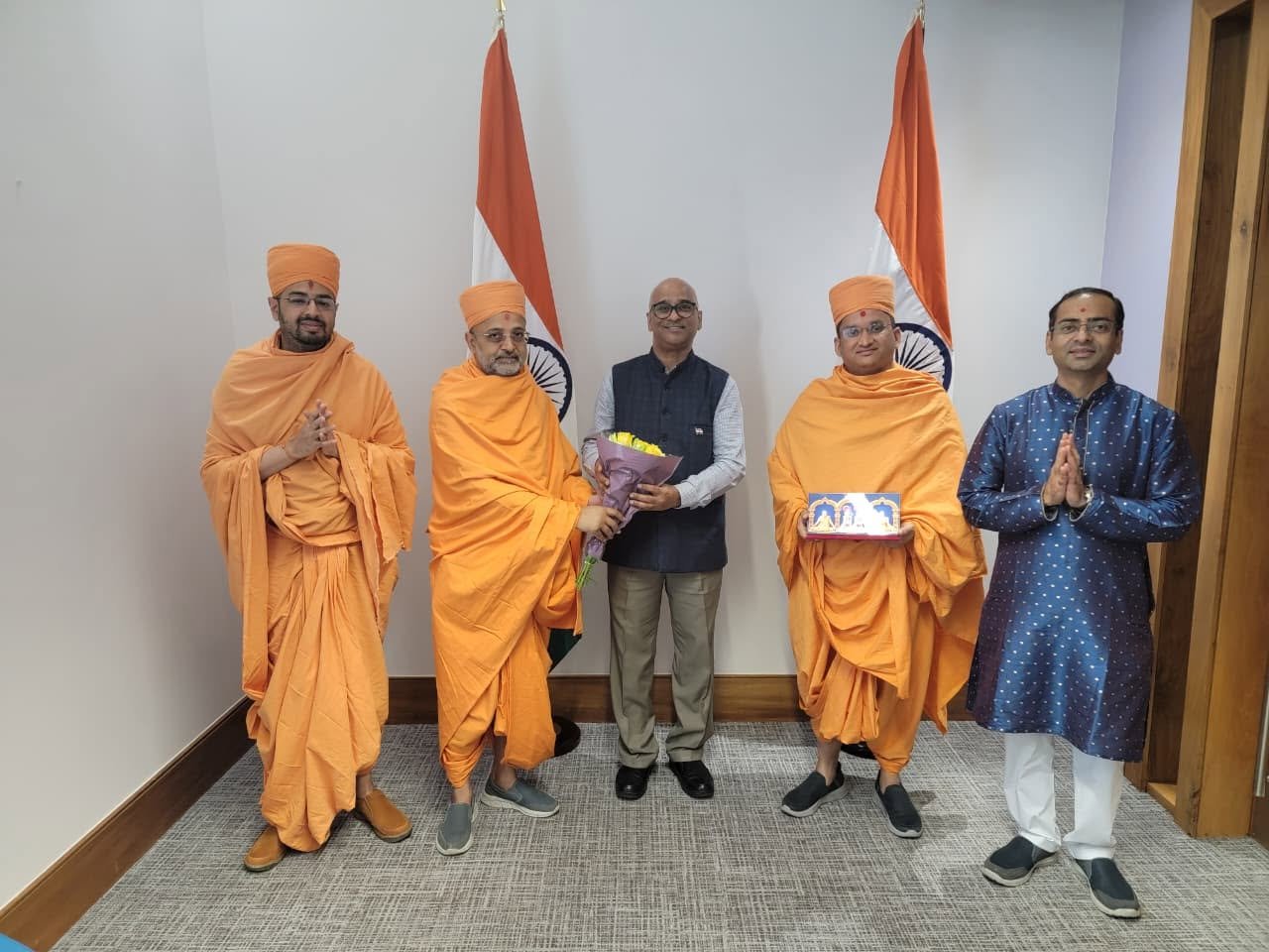 The Consulate General of India, Belfast welcomed a delegation from the BAPS Swaminarayan Sanstha.