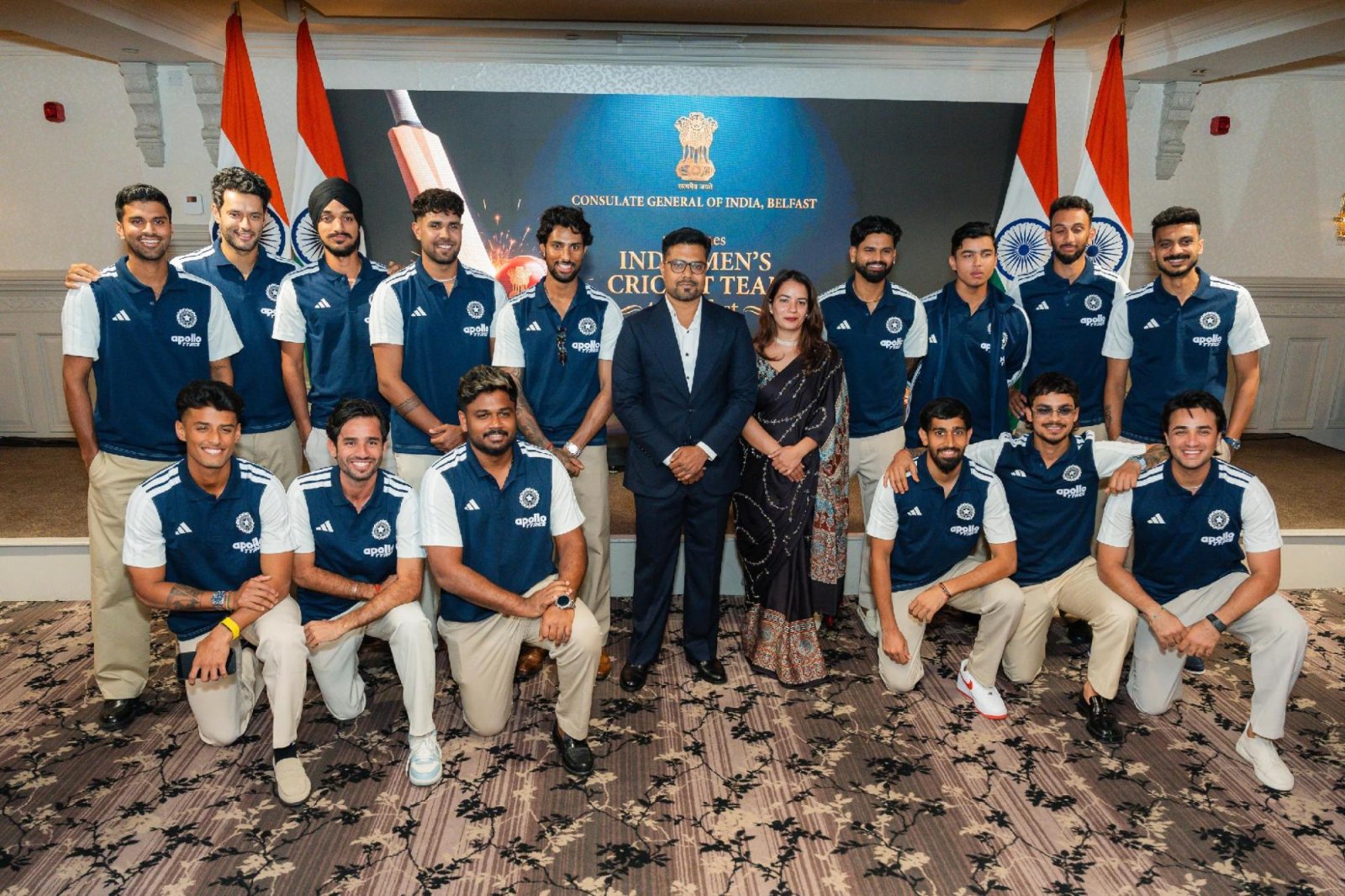 Consulate General of India, Belfast hosted a reception in honour of the Indian Men’s Cricket Team in Northern Ireland for their T20I series against Ireland at Stormont.