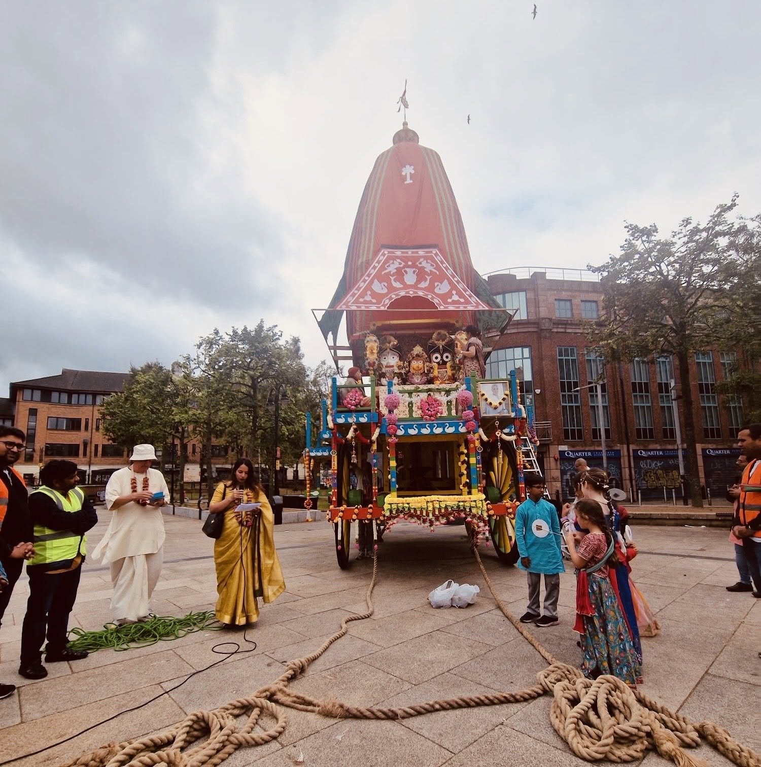 Consul General Kiran Khatri was honoured to join the Belfast Rathayatra 2026.